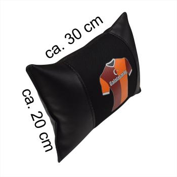 Auto Nackenkissen Nackenpolster Leder und gesticktes Polster Design Türkische Mannschaft GS 1905 Fussballtrikot